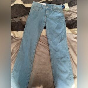 Skinny blue jeans